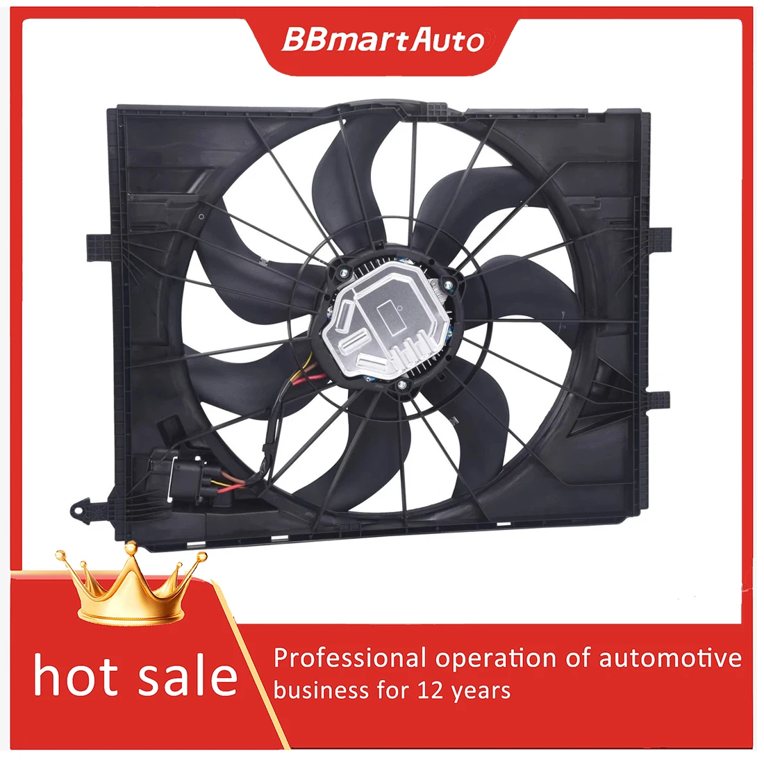 

0999061401 0999063802 Radiator Cooling Fan Assembly For Mercedes-Benz E-Class E300 E350 W213 X253 BBmartAuto