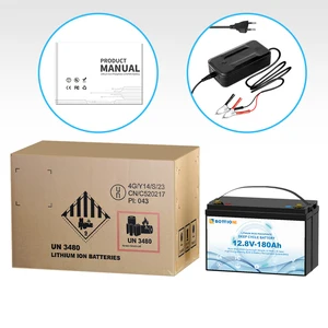 Botación de botas de stock de la UE Batería 12.8V 180AH 300AH Batería de litio con sistema de energía solar BMS con cargador 12V 100AH 12V 200AH 12 Mejor sistema de almacenamiento de energía de ventas - №9