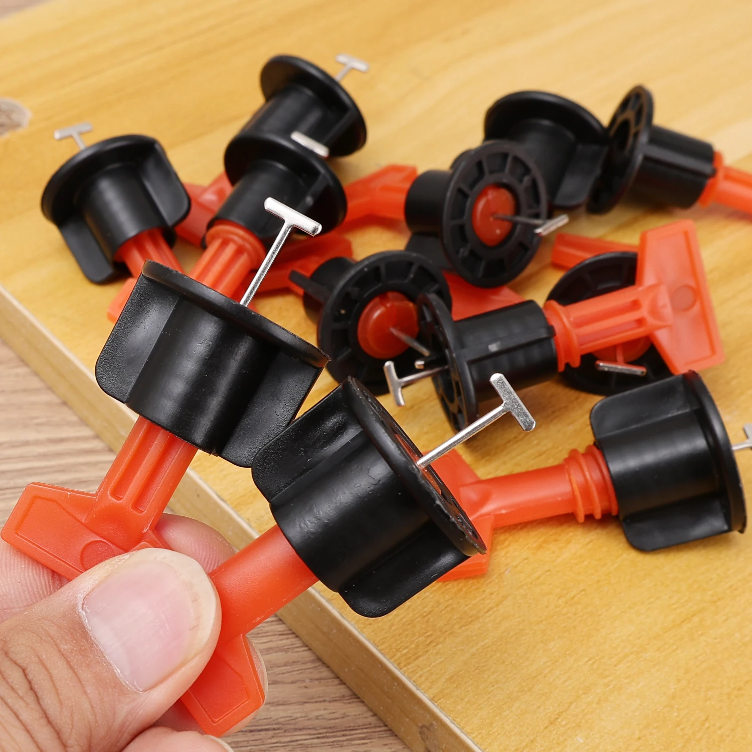 Ceramic Floor Tile Leveling Spacers Clips Reusable Porcelain Leveler System Kit for Tile Laying Wall Fixing Construction Tools