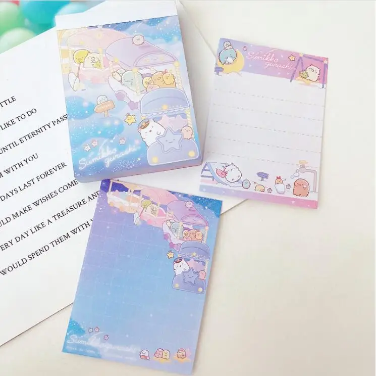 24 pcs/lot Sumikko Gurashi Memo Pad Sticky Note Cute N Times Stationery Label Notepad Bookmark Post School Supplies Wholesale