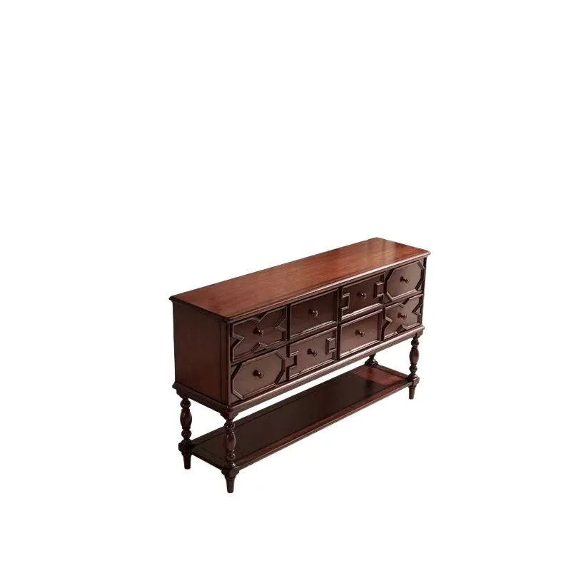 

solid wood chest, antique bedroom, eight-bucket cabinet, American living room decoration cabinet, entrance cabinet, locker