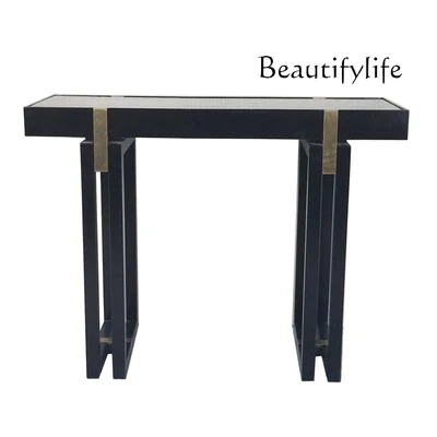 Nordic solid wood entrance table household entrance corridor decorative end view table