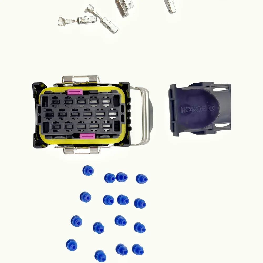 Hochwertige EDC7 Common-Rail-ECU-Buchse, 16-poliger Leiterplattenstecker, Stecker, geeignet für Kfz-Injektormodule. – Detail 4