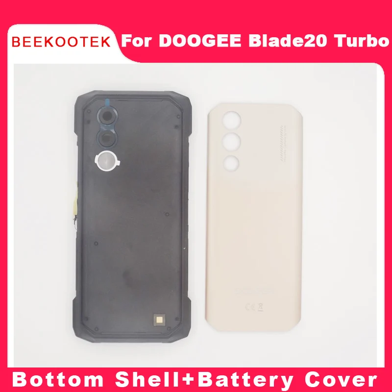 New Original DOOGEE Blade20 Turbo Battery Cover Back Case Bottom Shell Receiver Fingerprint Cable For DOOGEE Blade20 Turbo Phone