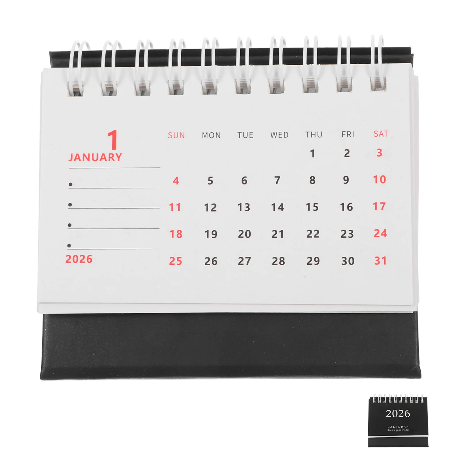 2026 Mini Desk Calendar Foldable Standup Small Desktop Monthly Planner Office Study Decorative Standing Table Calendar