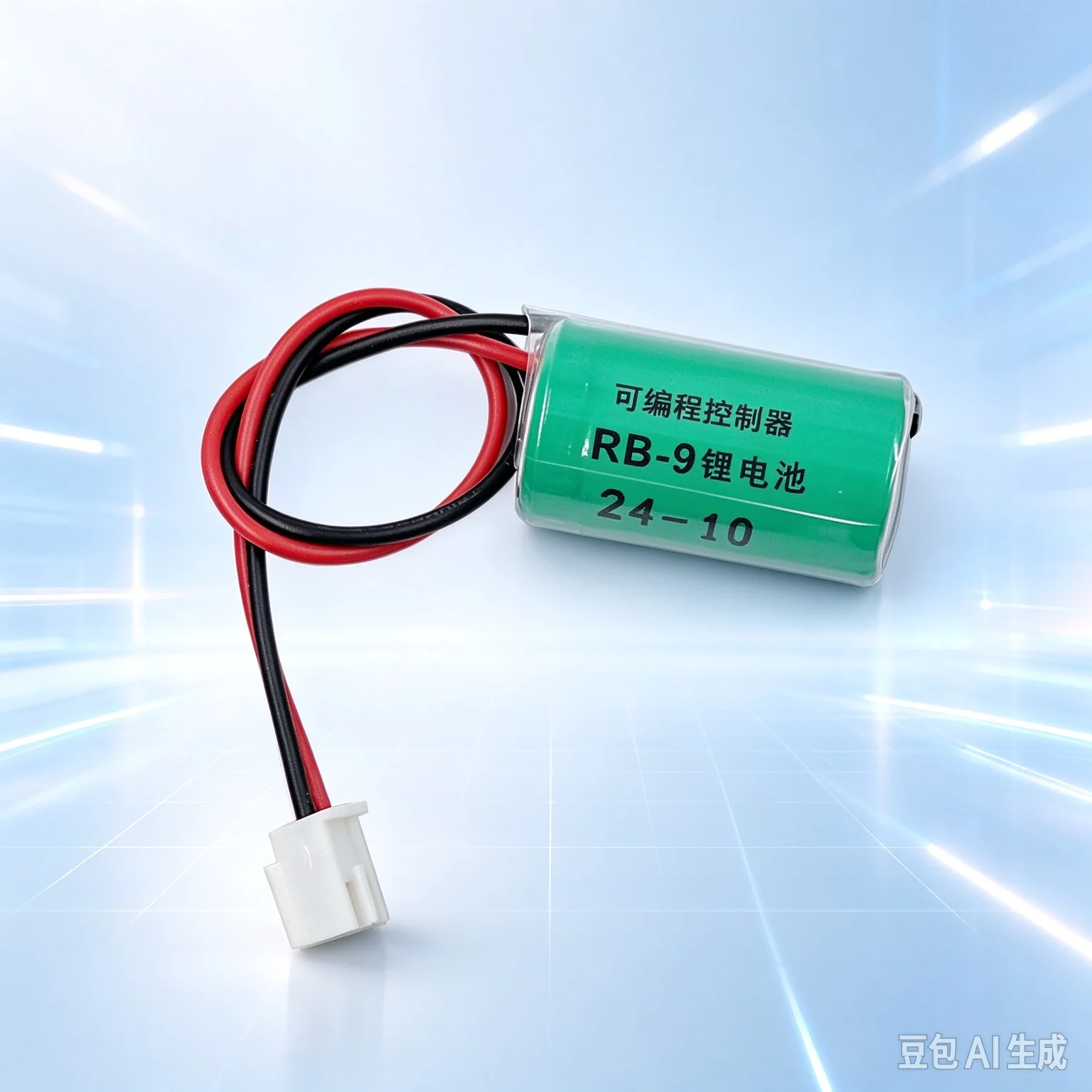 2pcs  For Koyo RB-9 CR14250 3V PLC Cylindrical Lithium Battery With Plug