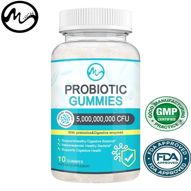 

Minch Probiotic Gummies Help Digestion Reduces Weight Management Healthy Care For Adults Gluten Free Gastrointestinal Clean 60pc