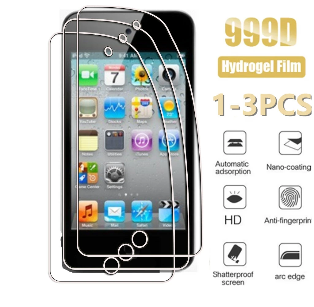 1-3 Peças PARA Apple iPod Touch 5 6 7 4" Touch 5 6 7 Touch 4 Película Hidrogel Hidráulica Protetora de Tela Completa