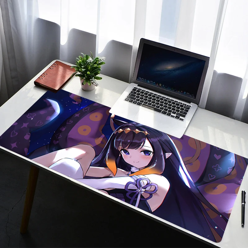 

Desk Mat Protector Gaming Mousepad Office Table Decor Keyboard Pad Mouse Pads H-hololive N-ninomae Ina Nis Computer Gamer Mats