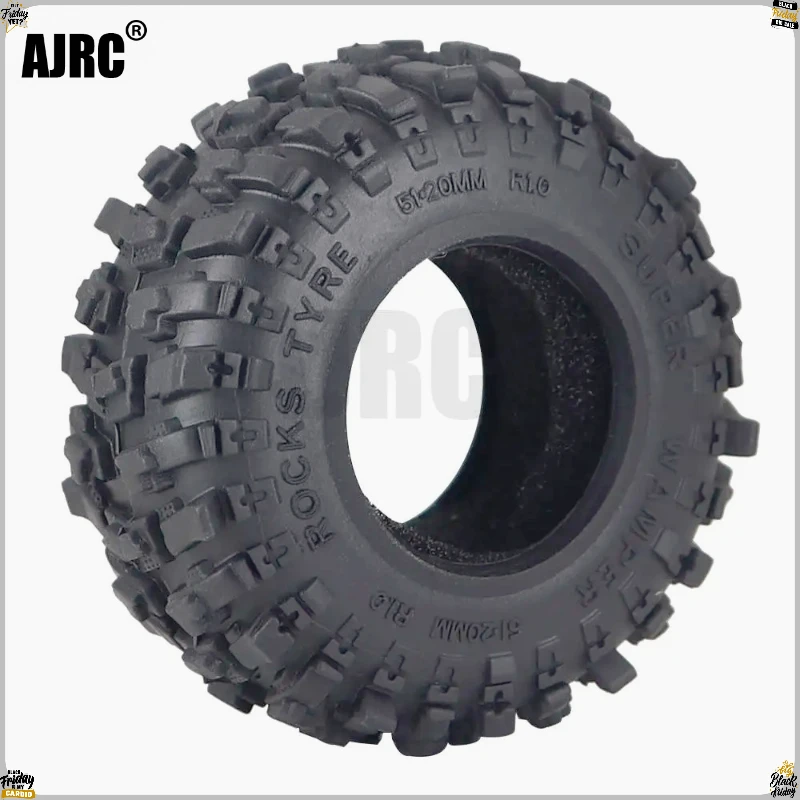 

Шины 1 дюйм (51x20 мм) + поролон для радиоуправляемых краулеров 1/24 Axial SCX24, FMS FMS24, 1/18 Traxxas TRX4M, запчасти для радиоуправляемых машин