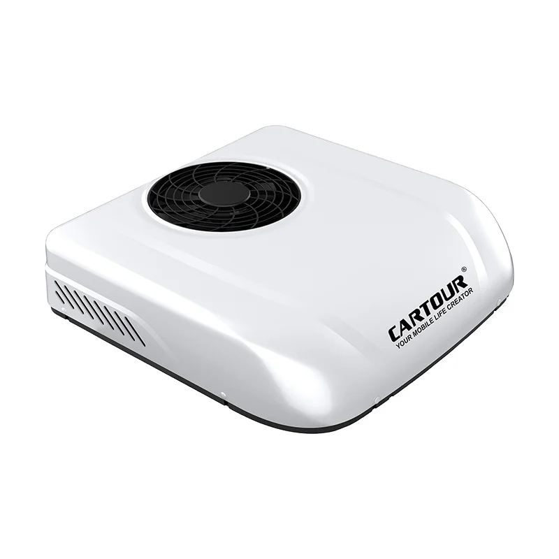 

Electric R134a 12V Parking Roof Mounted RV Air Conditioner 7500 BTU AC System For Vehicles