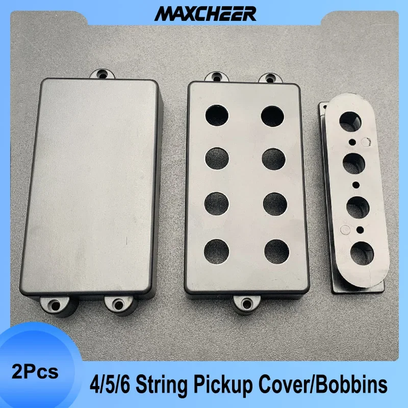 2pcs Electric Guitar Humbucker Pickup Cover 4/5/6 String MB Bass Guitarra Pickup Cover Case Plastic Electric Violao Accessory