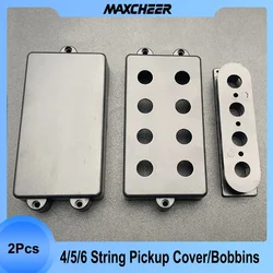 2 uds Guitarra eléctrica Humbucker pastilla cubierta 4/5/6 cuerdas MB Bass Guitarra pastilla funda de plástico accesorio eléctrico Violao