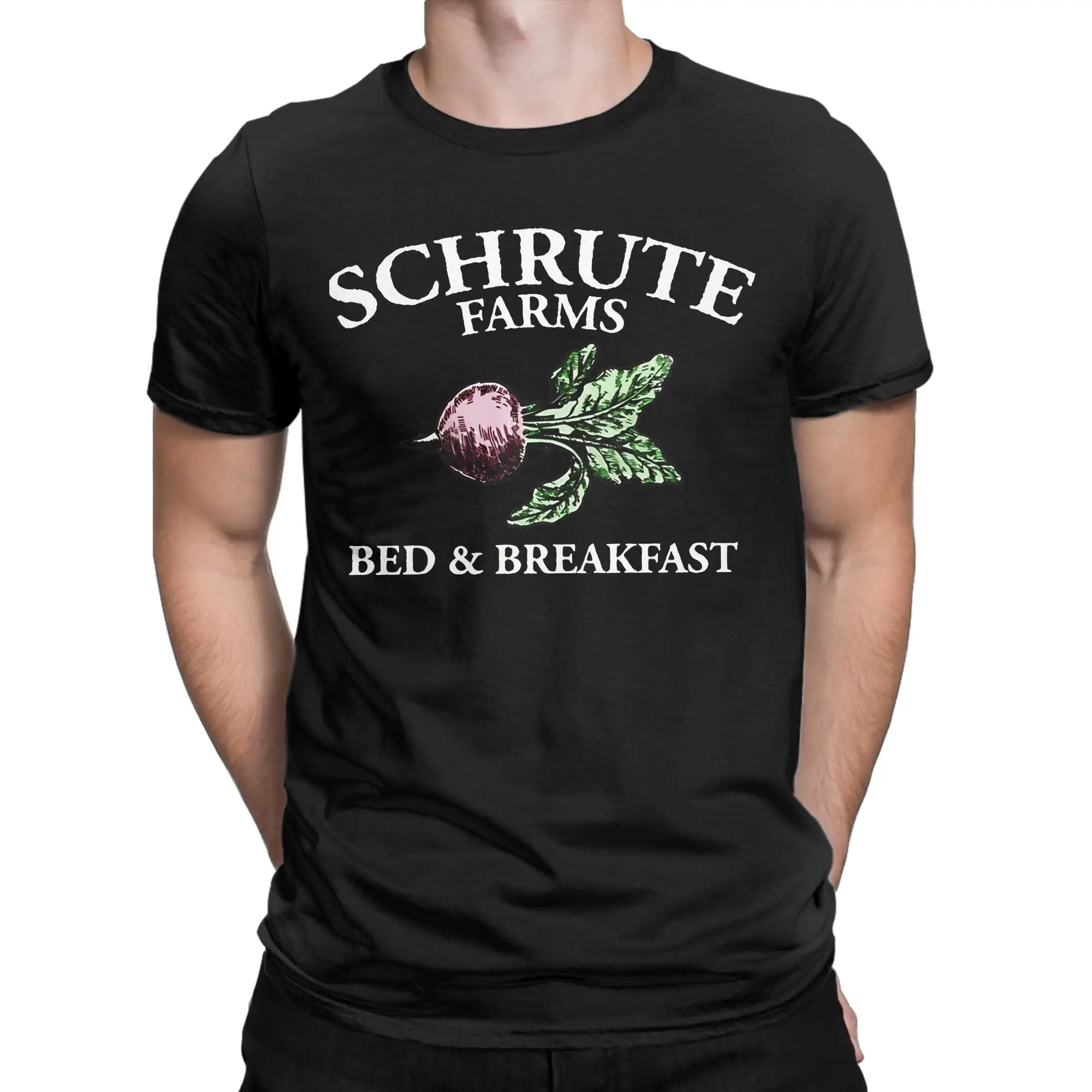 Streetwear T-Shirt Summer Bed And Breakfast Office Dwight Funny Trendy Cool T Shirts The Office Cotton Tshirt for Men Top Tees