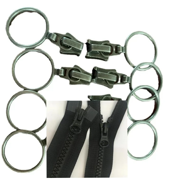 10sets/20pcs/Lot 5VS Auto Lock Ykk Resin Head Pull Slider Top Bottom Double Open Jacket Skiing Suit Repair Tailor Supplies