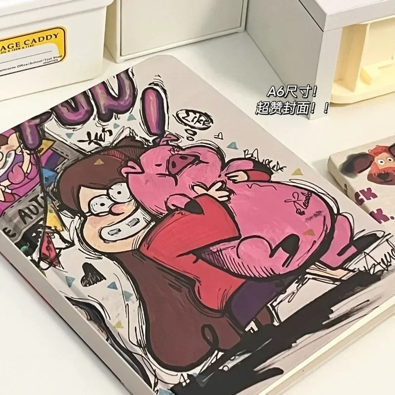 Kawaii Disney Gravity Falls Notebook Cute Anime Toys Student Homework Writing Book Creative Girl Diary Notebook Learning Supplie