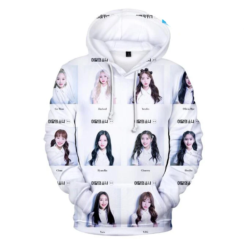 2023 New 3D Print LOONA Hoodies Men Women Fashion Casual Harajuku Long Sleeve Pullover LOONA 3D Oversized Hoodies Clothing 6XL