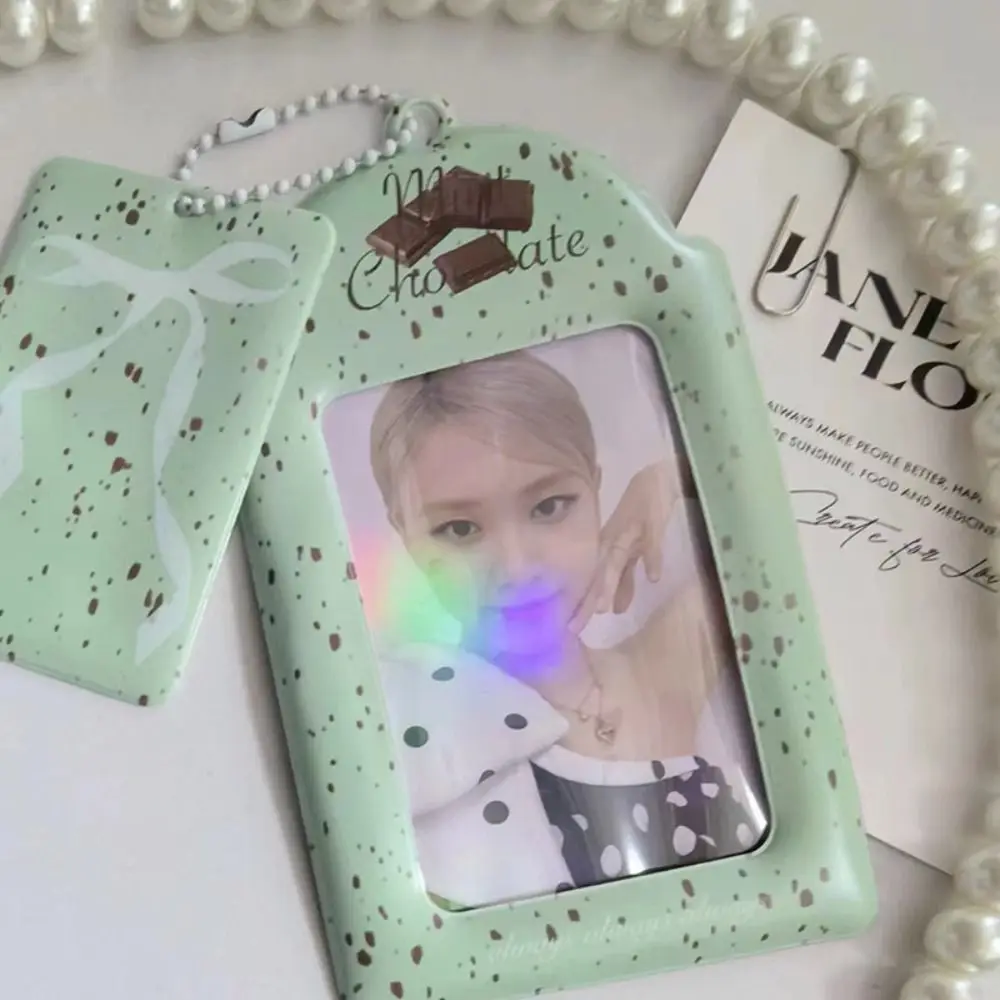 Sweet Card Holders New Kawaii 3inch Bow Cards Cover Ballet Style Certificate Cover Idol Photcards Protective Sleeves