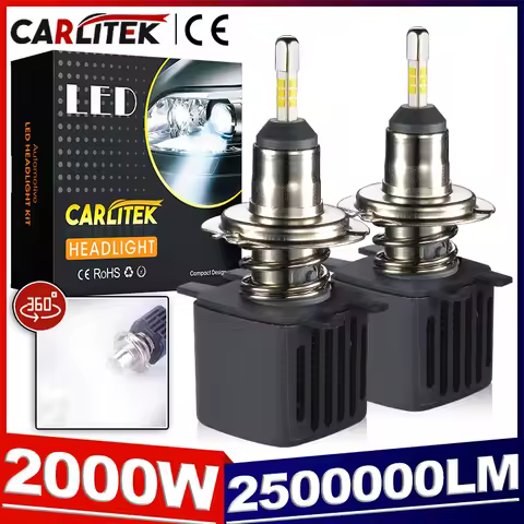 With SAMSUNG chip LED H7 360 2000W 2500000LM H4 H1 H8 H11 9005 HB3 led 9006 HB4 Car Headlight Bulbs 6500K fog Light Auto lamp