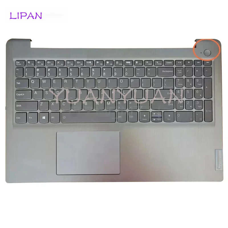 L New For Lenovo IdeaPad 3-15ADA6 3-15ALC6 3-15ITL6 Palmrest Upper Case w/ Backlit Keyboard (No Hole Version) 5CB1B69154