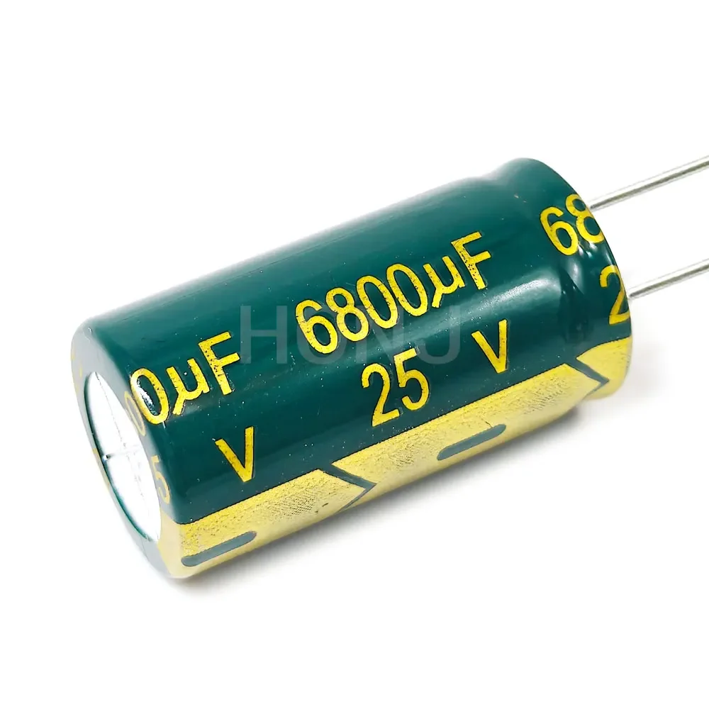 2PCS 25V6800uf 16x30mm Aluminum Electrolytic Capacitor 6800uf25v 25v 6800uf 25wv 6800mf 25vdc 6800MFD 25v6800mf 6800mf25v ±20%