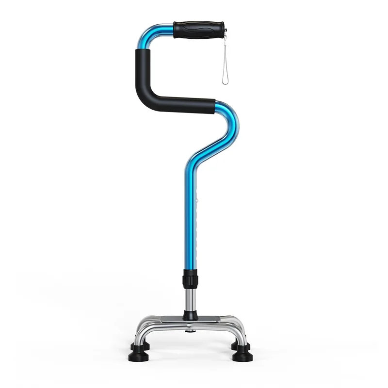 

Aluminum alloy bow-shaped hand stick, walking stick, elderly rehabilitation crutch, get up, four-legged crutches