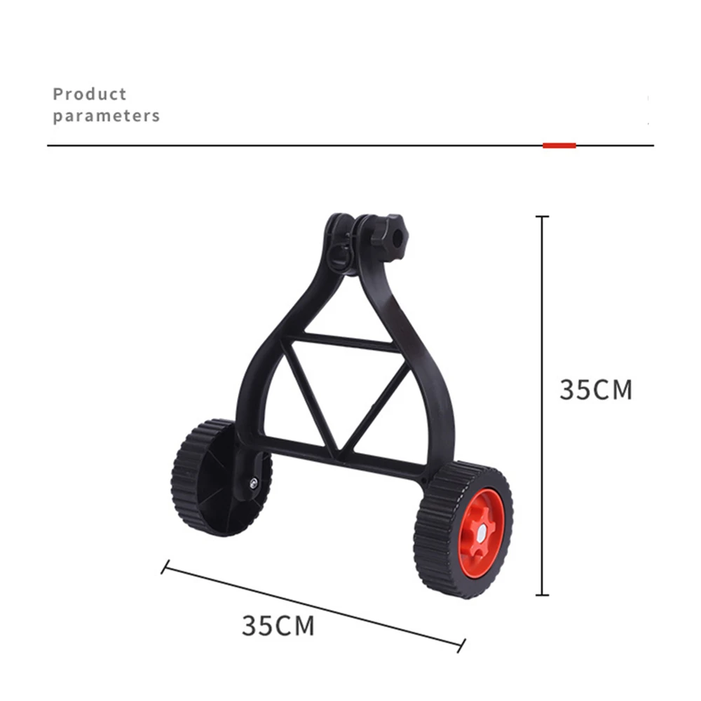 Imagem -04 - Universal Grama Trimmer com Rodas de Apoio Escova Cortador Elétrico Cortador de Grama Corda Trimmer Ângulo Ajustável Acessório