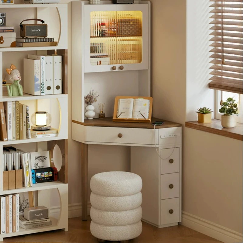 Tall Luxury Dressing Tables Glass Shelves Beauty Drawers Makeup Tables Space Saving Modern Tocador Maquillaje Furniture Home