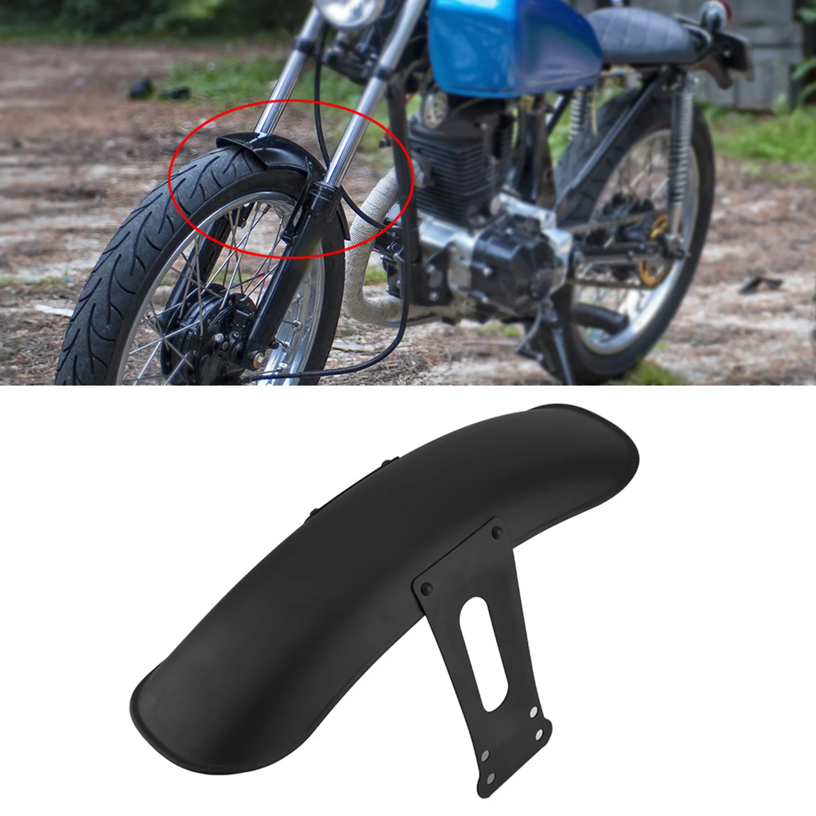 Aluminum alloy Motorcycle Front Fender Mud Dust Guard Mudguard Fits For GN125 Dust-proof Cover Mudguard