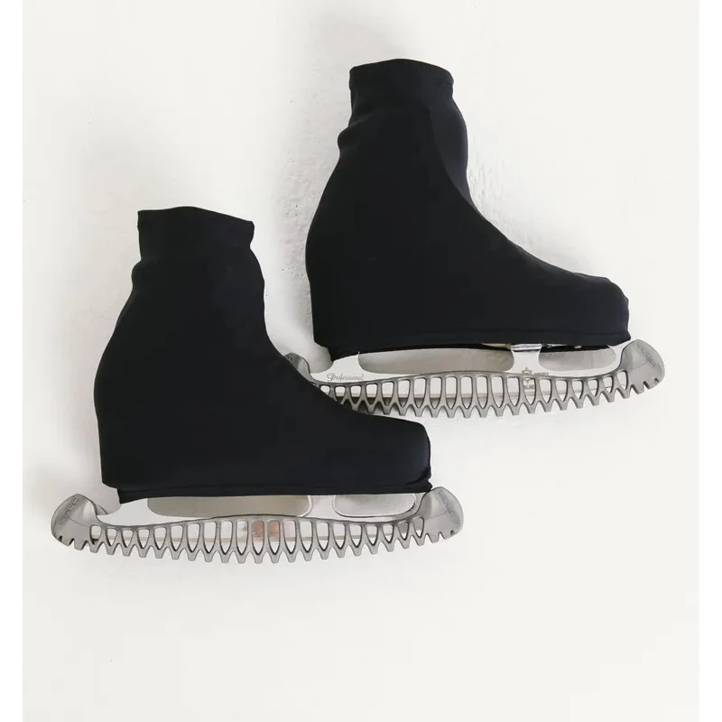 

Black shoe covers with and without velvet, ice skate shoe covers, ice skate shoe protective covers