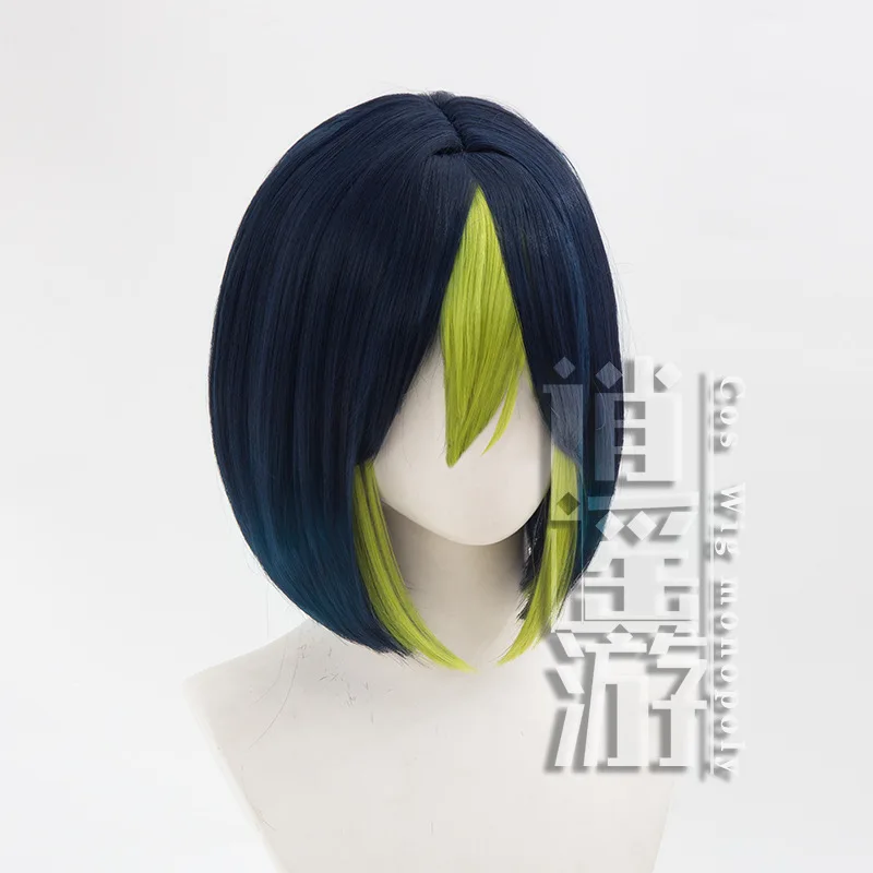 Tighnari Cosplay Wig Game Genshin Impact 35CM Gradient Heat-resistant Synthetic Hair Halloween Party Anime Cosplay Wigs+wig Cap