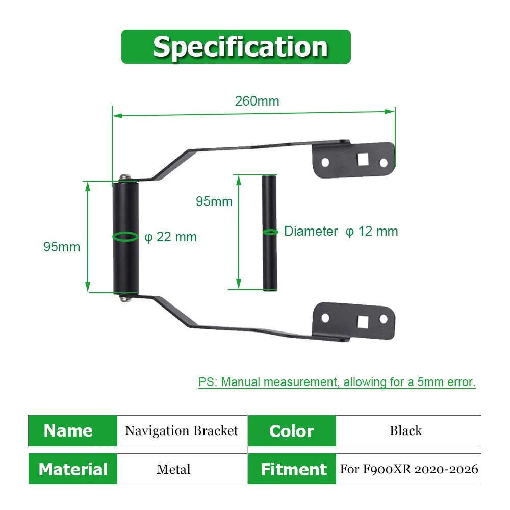 GPS Stand Holder Support For BMW F900XR 2020 2021 2022 2023 2024 2025 2026 F900 XR Motorcycle Expansion Phone Navigation Bracket