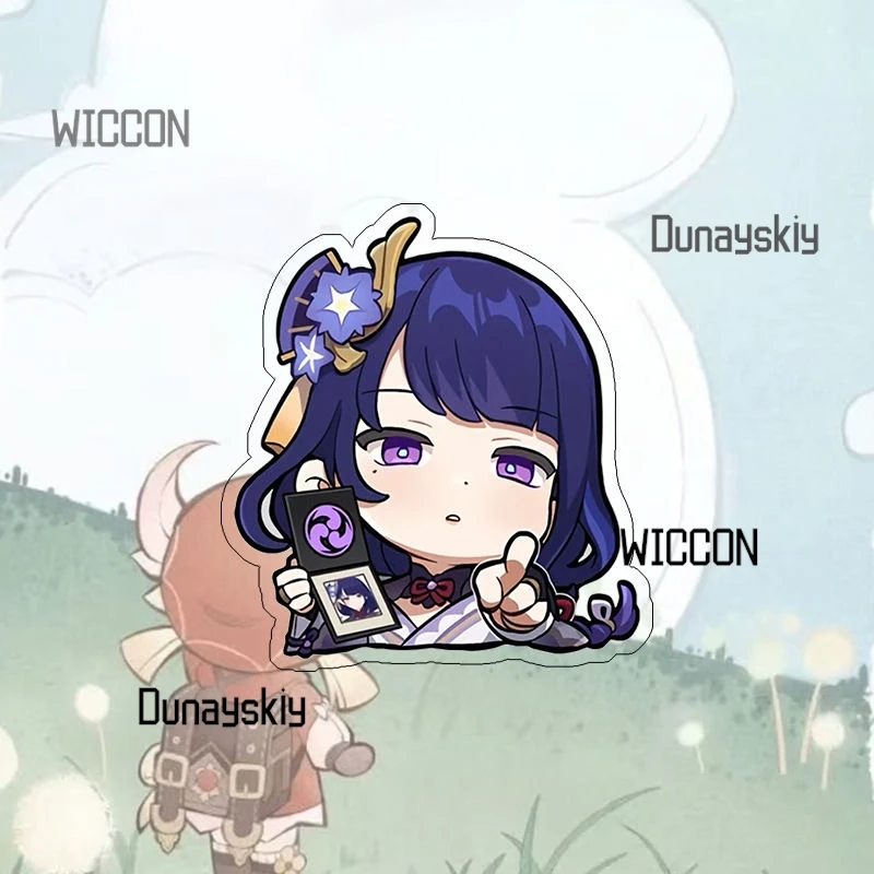 Genshin Impact Zhongli Q نسخة الاكريليك مغناطيس الثلاجة لطيف الكرتون جيو أرشون ديكور ثلاثية الأبعاد ملصقات الصور للمنزل مكتب 2025 جديد