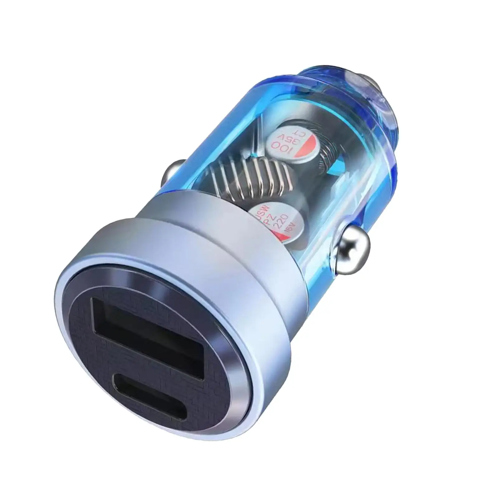 fast Car Charger PD30W QC18W USB USB C Ports 12-24V Universal Fast Charging