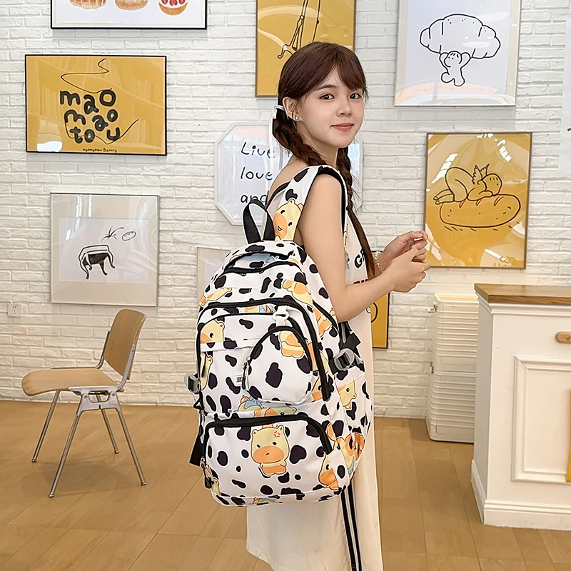 

Leisure ladies' new Oxford patterned shoulder bag backpack handbag bags for woman school bags mochila mochilas mujer ita bag