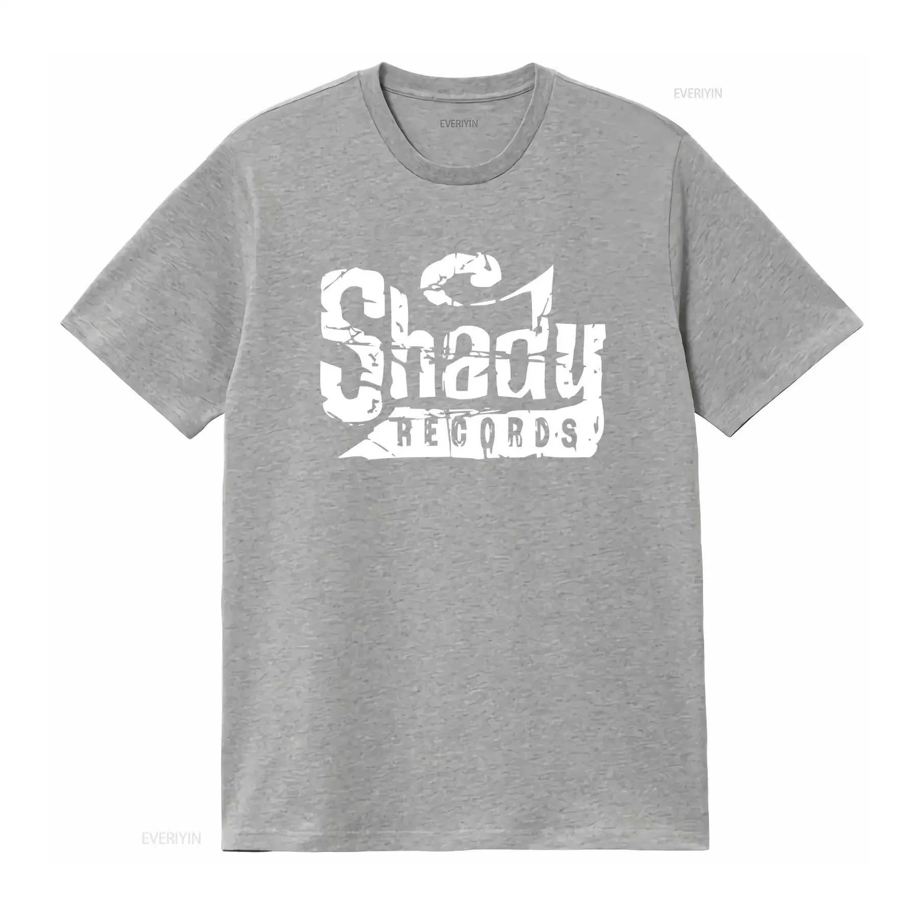 SHADY RECORDS Logo T-shirt Slanke Eminem Dr Dre D12 Hip Hop Concert Tour S 6XL vintage Gewassen Comfortabele designer kleding