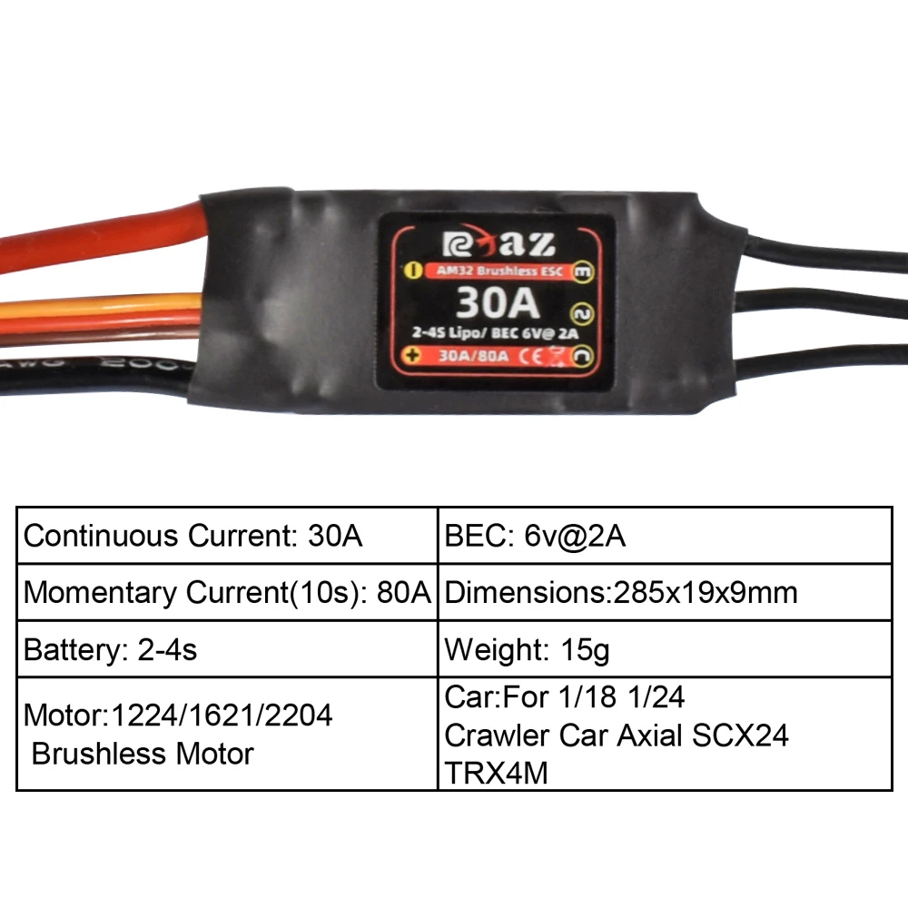 9IMOD Brushless ESC Motor Combo AM32 30A Mini ESC 1224 3600/4000KV Outrunner Motor For RC 1/24 Crawler Car Axial SCX24