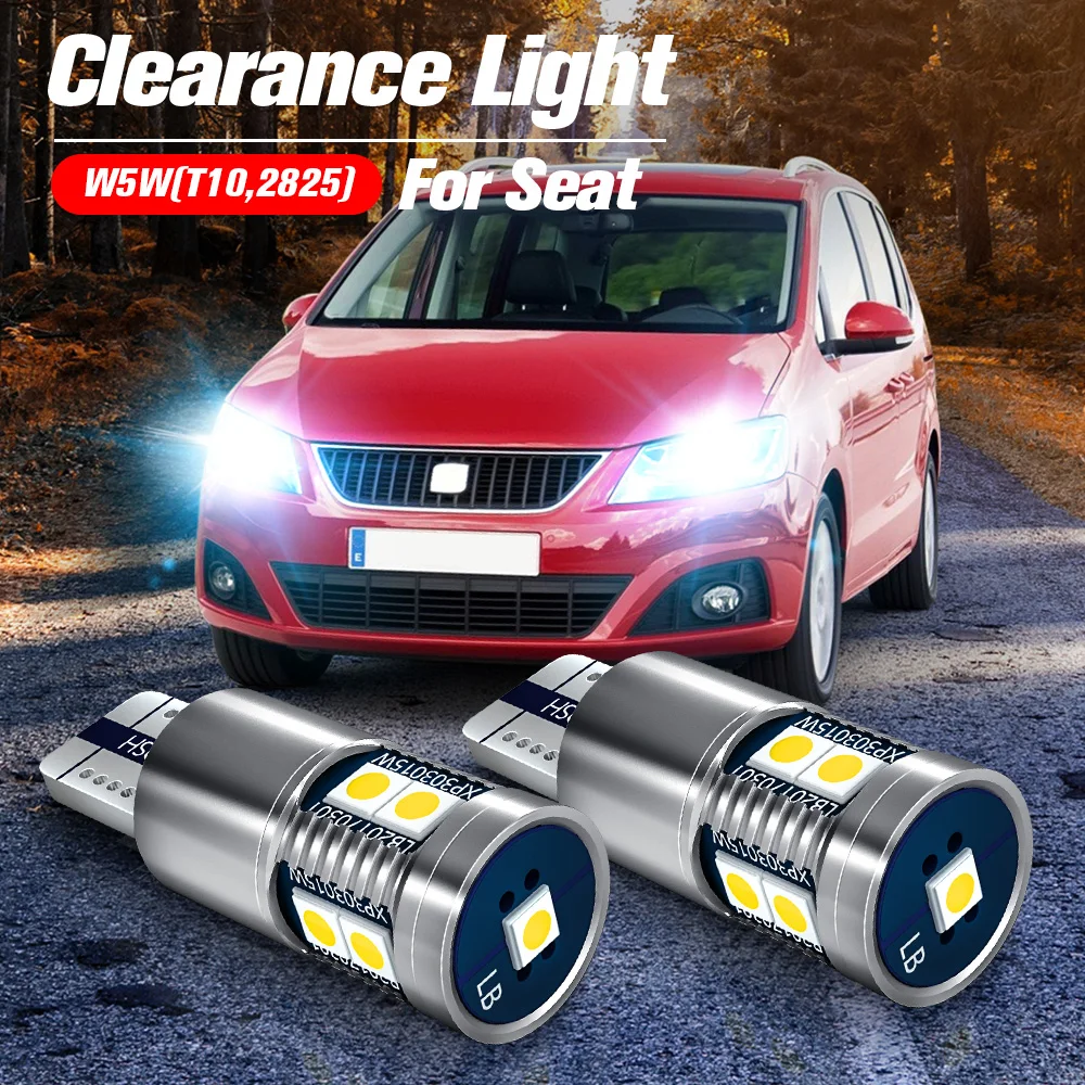 

2x LED Clearance Light W5W T10 For Seat Alhambra Altea Cordoba Exeo 3R ST Ibiza MK2 MK3 6L 6K MK4 Inca Leon 1M 1P Toledo 5P KG