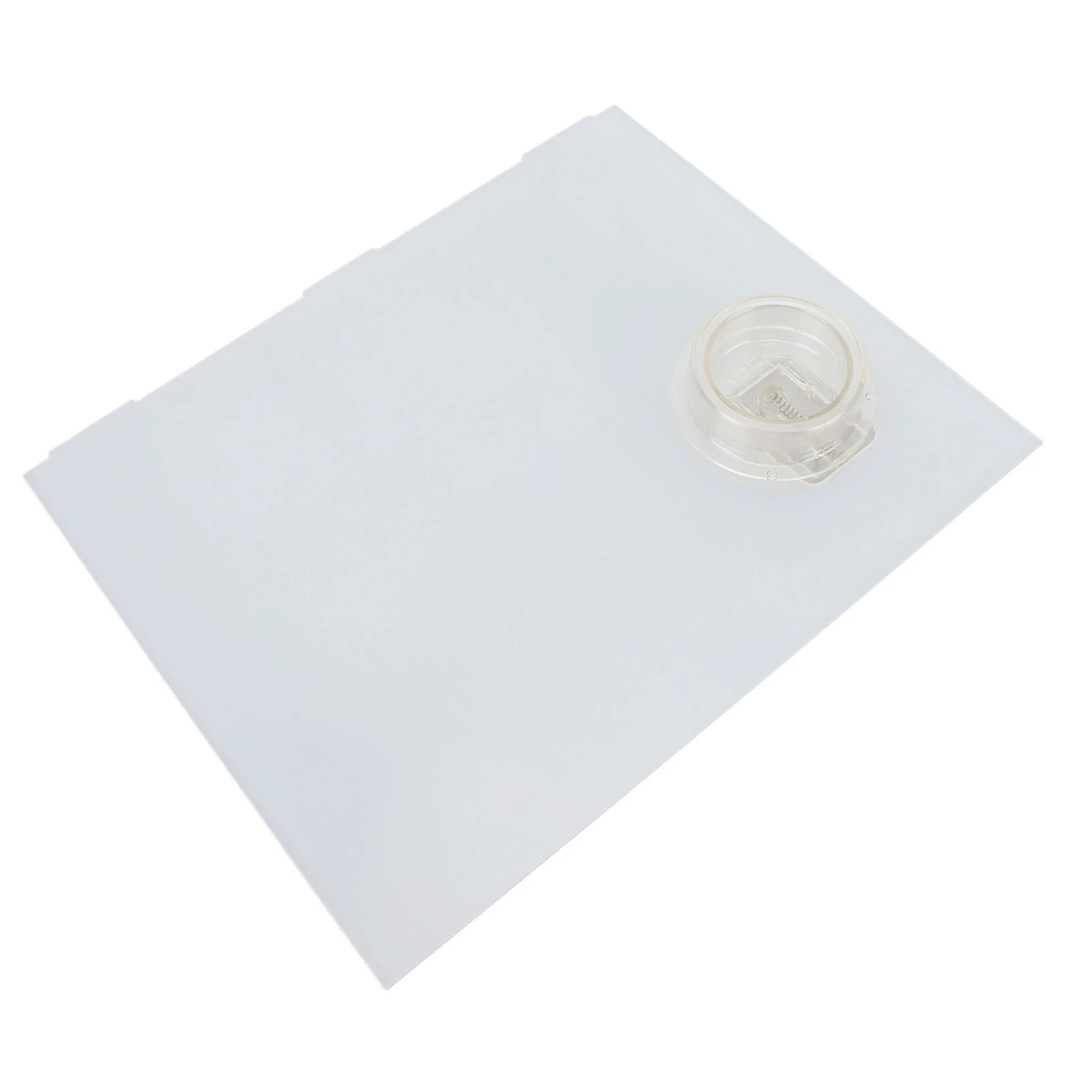 12inch X 9.75inch Replacement RV Screen Door Slider Panel 239061 Plastic Clear Slide Panel with Push Down Knob Opener