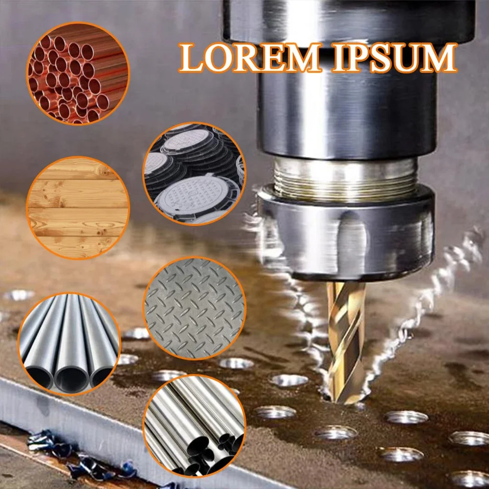 230/246 Pcs Drill Bit Set Titanium Coated High Speed Steel Twist Drill Bits Wood Metal Drilling Tool with Storage Box