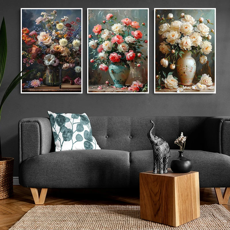 Bouquet Vintage Roses roses, m - Vintage Vogue Fashion Poster avis et prix