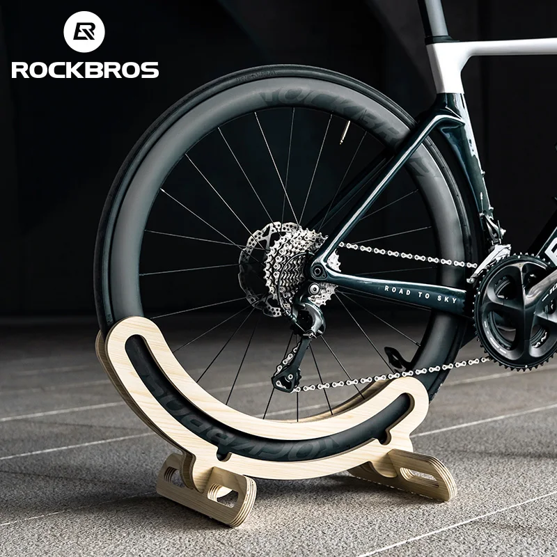 

ROCKBROS Bicycle Rack Stand Indoor Bike Storage Parking Wood For 700C Road Floor Support Holder Most