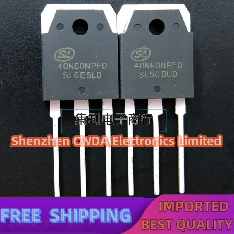 10PCS-20PCS 40N60NPFD TO-3P IGBT 40A 600V SGT40N60NPFD In Stock Can Be Purchased