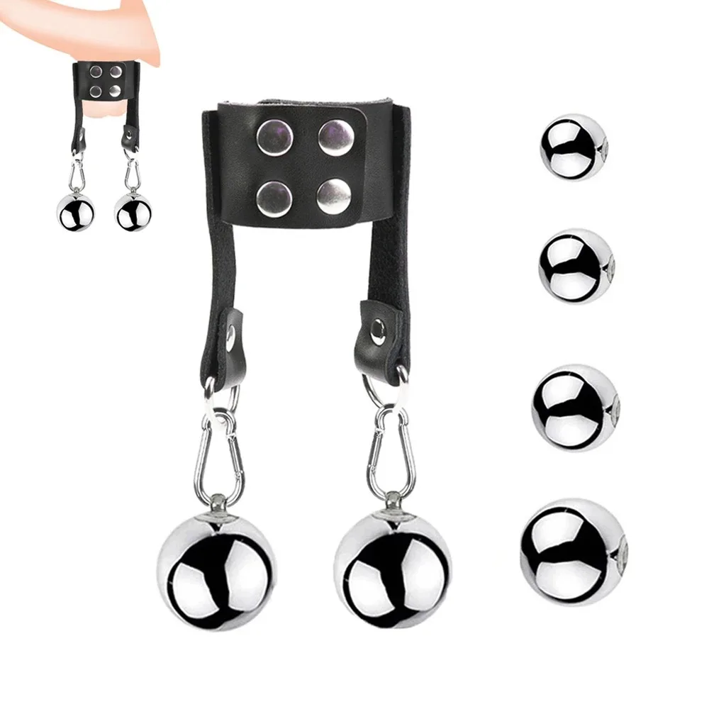 

Metal Weight-Bearing Ball Penis And Scrotum Restraint Semen Locking Ring Delayed Ejaculation Erection Enhancement Trainer Tool