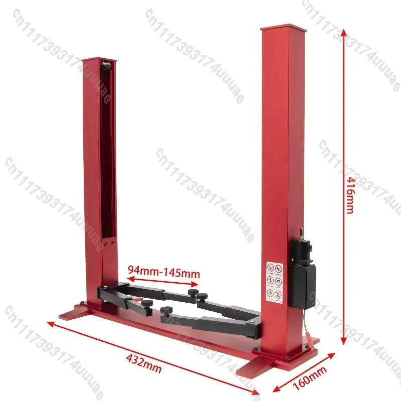 1/10 1/8 Scale RC Car Two‑Post Gantry Lift, Dual Motor Automatic Garage Scene Model