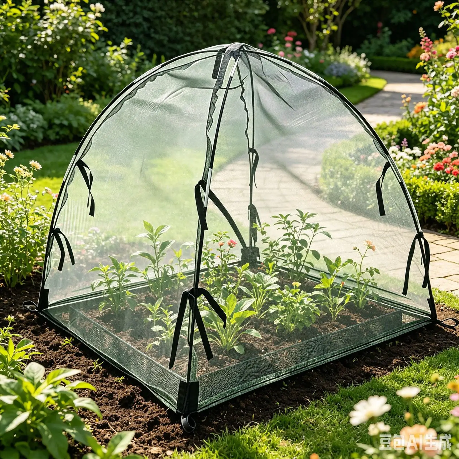 Plant Protectors for Garden Breathable Sun-Proof Net Protector Plant Protection Cover Deer Barrier for Vegetable Fruit Tomato