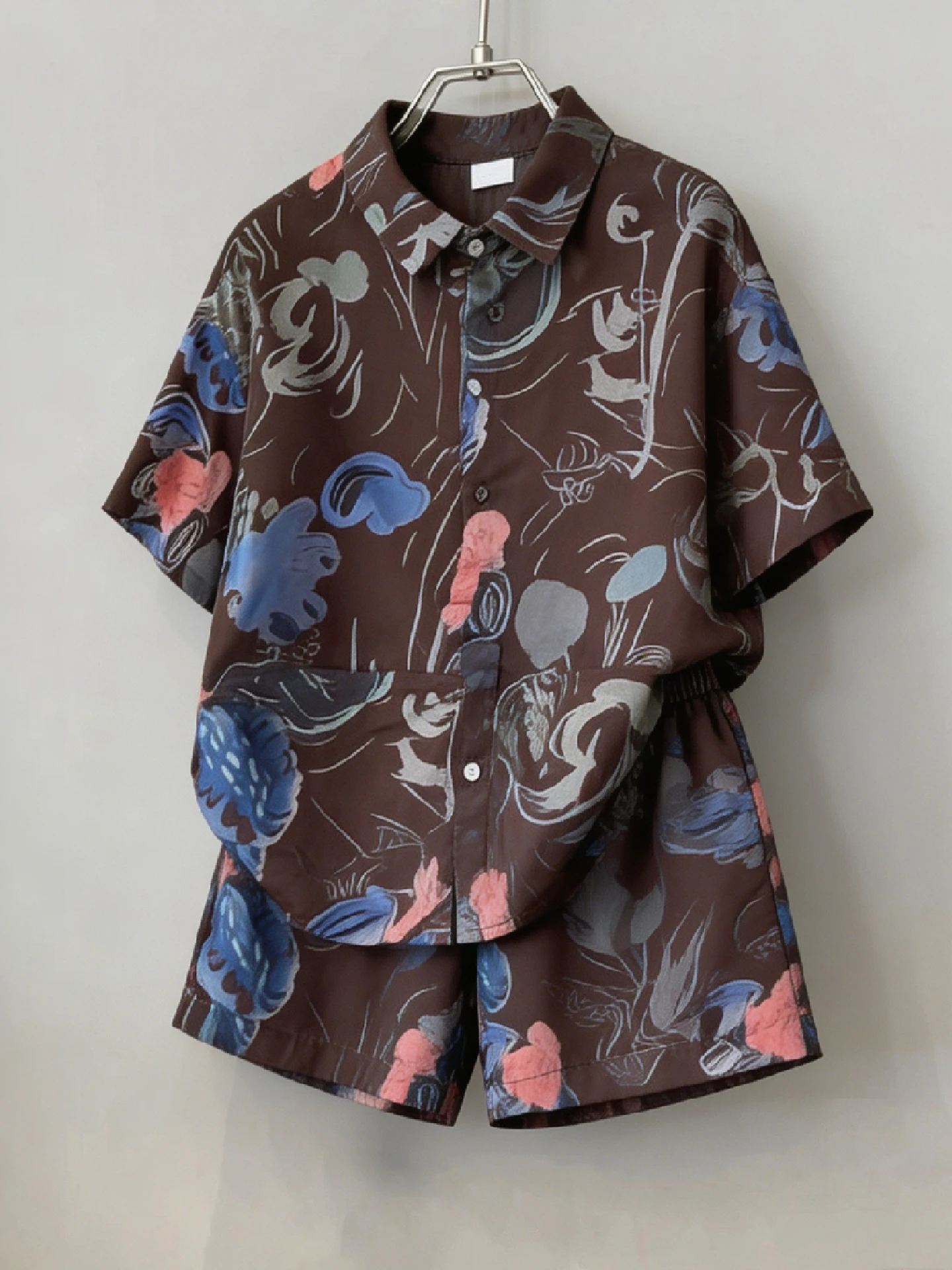 boys-casual-summer-outfit-thin-short-sleeve-shirt-and-pants-two-piece-set-fashionable-and-comfortable-clothing-for-kids