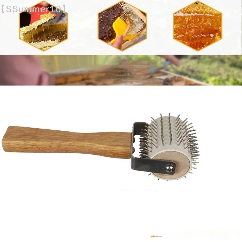 【SSummer10】Wheel Uncapping Fork Gear Bee Honeycomb Rake Needle Roller Honey Extracting Tool Beekeeping Supplies Tools【SS】