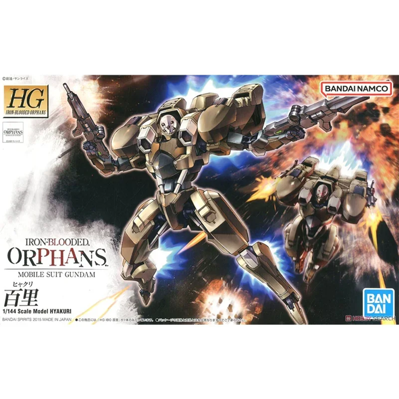 Bandai Original GUNDAM Anime HG IBO 1/144 HYAKURI Action Figure Assembly Model Toys Collectible Model Gifts for Children