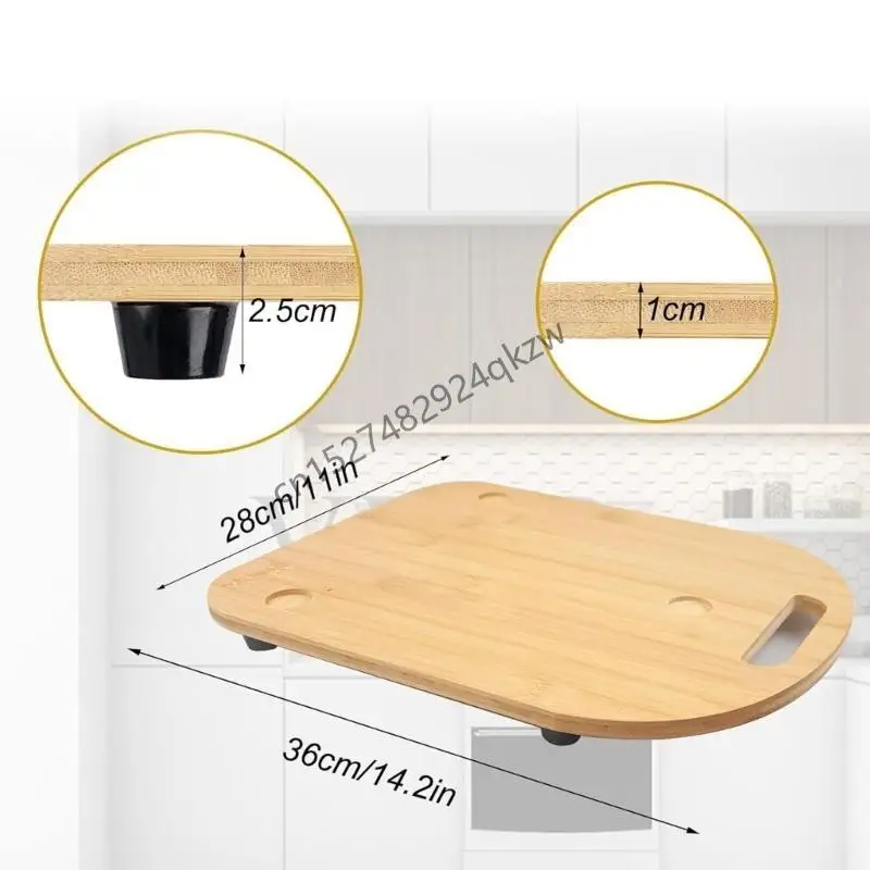 R9CD قاعدة خشبية لوضع خلاطات المطبخ TM5 TM 6 لوحة طائرة شراعية الطعام